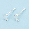 925 Sterling Silver Stud Earrings STER-N017-12C-S-1