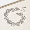 Hollow Hammered 304 Stainless Steel Link Chain Bracelets for Women BJEW-F539-01C-P-1
