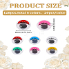 Half Round Plastic Doll Wiggle Eyes Cabochons DIY-LP0001-89A-2
