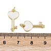 Brass Enamel Pendants KK-D424-01A-G-4