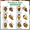 30Pcs 6 Styles Tibetan Style Alloy European Beads MPDL-PH0001-18AG-2
