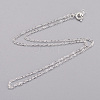 Brass Cable Chain Necklaces X-SW028-01S-NF-2