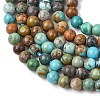 Natural African Turquoise(Jasper) Beads Strands G-K366-G01-3mm-4