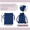 20Pcs Rectangle Polyester Imitation Burlap Packing Pouches Drawstring Bags ABAG-TA0001-95C-4