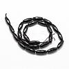 Natural Black Onyx Beads Strands G-P161-28-16x6mm-2
