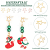 Unicraftale 36Pcs 3 Color 201 Stainless Steel Star Stud Earring Findings STAS-UN0054-88-5