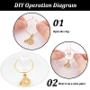 Wine Glass Charms AJEW-PH01562-3