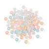 800Pcs 4 Colors Transparent Acrylic Beads FACR-TA0001-03-2