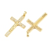 Easter Brass Micro Pave Clear Cubic Zirconia Pendants CU-CBABDE1-03G-2