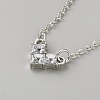Heart Alloy Rhinestone Pendant Necklaces & Stud Earrings & Finger Rings & Link Bracelets Set for Women SJEW-WH0008-07P-2
