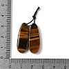 2Pcs Natural Tiger Eye Pendants G-A228-03C-3