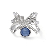 Spider Natural Kyanite Cuff Rings RJEW-G273-02P-03-2