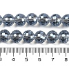 Transparent Electroplate Glass Beads Strands EGLA-N002-31-H06-4