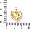 Valentine's Day Brass Micro Pave Cubic Zirconia Pendants CU-H001-02D-G-3