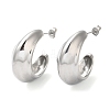 Non-Tarnish 304 Stainless Steel Round Earrings EJEW-K244-30P-1