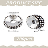 100Pcs Tibetan Style Alloy Spacer Beads FIND-LP0001-11-2