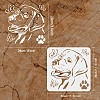 PET Hollow Out Drawing Painting Stencils DIY-WH0391-0289-2
