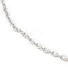 Non-Tarnish 304 Stainless Steel Cable Chain Necklace for Women NJEW-G104-03P-2