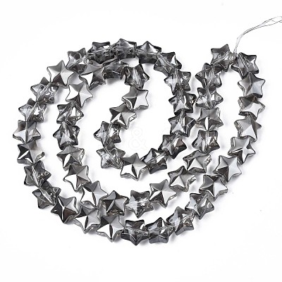 Electroplate Glass Beads Strand X-EGLA-S188-18-A01-1