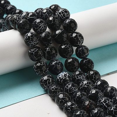 Crackle Agate Beads Strands G-A004-1-1