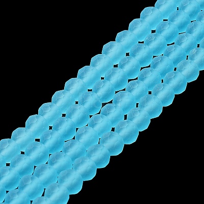 Transparent Glass Beads Strands EGLA-A034-T6mm-MD08-1