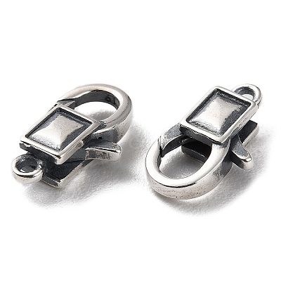 925 Thailand Sterling Silver Lobster Claw Clasps STER-D003-33AS-1
