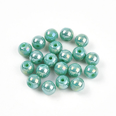Electroplate Pearlized Glass Pearl Beads EGLA-T021-14A-03-1