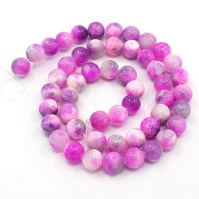 Natural Persian Jade Beads Strands G-D434-8mm-21-1