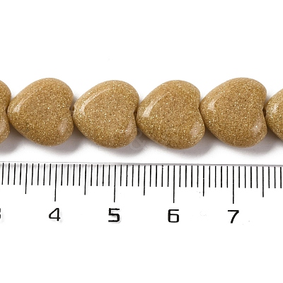 Synthetic Yellow Goldstone Beads Strands G-I372-A11-01-1