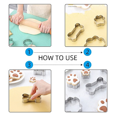 Tarnish Resistant 304 Stainless Steel Cookie Cutters LS-DIY-E012-79-1
