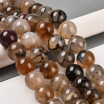 Natural Dragon Veins Agate Beads Strands G-H290-A01-01A-1