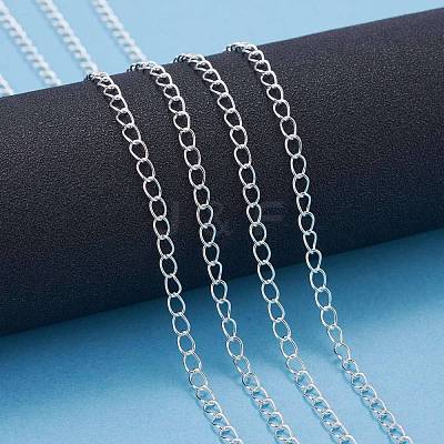 Brass Twisted Chains CHC-Q001-5x4mm-S-1