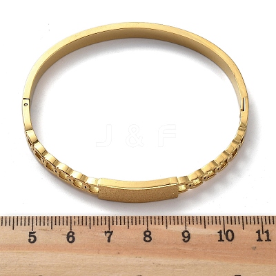 Ion Plating(IP) 304 Stainless Steel Hinged Bangles for Women BJEW-A011-21G-1
