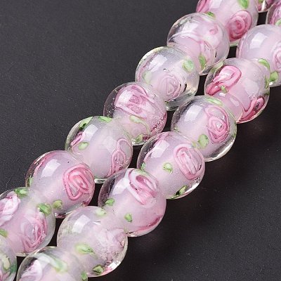Handmade Lampwork Beads Strands LAMP-K027-05B-1