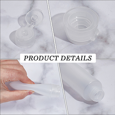Plastic Portable Refillable Squeeze Bottles for Shampoo Lotion and Shower Gel AJEW-GF0013-51-1
