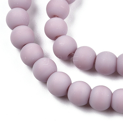 Opaque Glass Beads Strands GLAA-T032-P4mm-MD07-1