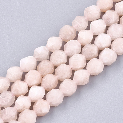 Natural Pink Morganite Beads Strands G-T108-28B-1