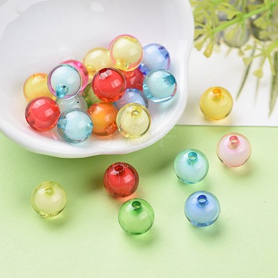Transparent Acrylic Beads X-TACR-S092-10mm-M-1
