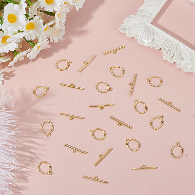 12Pcs Eco-friendly Brass Toggle Clasps KK-ME0002-29-1
