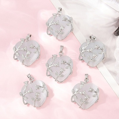 Valentine Idea for Her Gifts Cat Eye Pendants X-CE-H006-05-1