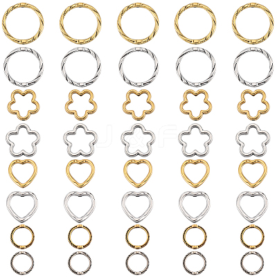96Pcs 8 Styles Tibetan Style Alloy Bead Frames FIND-SC0008-86-1