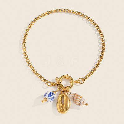 Ocean Style 304 Stainless Steel Charm Bracelets MV5180-1