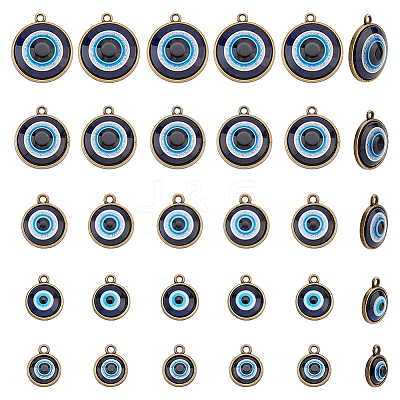 30Pcs 5 Style Plastic Pendants FIND-AR0002-82AB-1