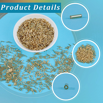 3000Pcs Glass Bugle Beads GLAA-PA0001-85-1