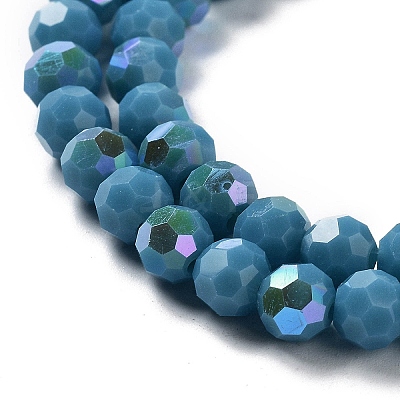 Opaque Glass Beads Strands EGLA-A035-P6mm-L12-1