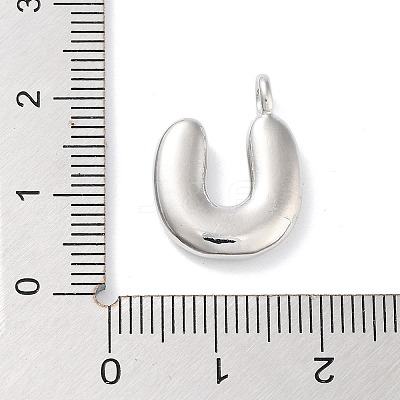 Rack Plating Brass Balloon Letter Pendants KK-C050-01P-U-1