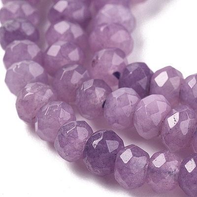Dyed Natural Malaysia Jade Rondelle Beads Strands G-E316-2x4mm-39-1