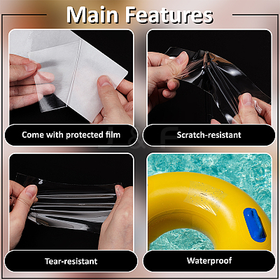 2 Rolls 2 Colors TPU Inflatable Patch Repair Tape AJEW-BC0010-27B-1