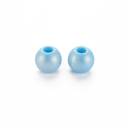 Spray Painted Opaque Acrylic Beads ACRP-S679-C33-1