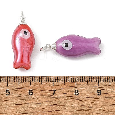 Handmade Porcelain Pendants PALLOY-JF05919-02-1